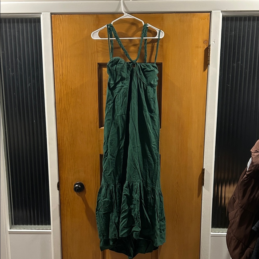 Green Halter Dress